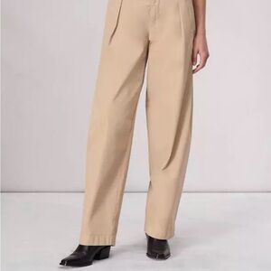 rag & bone Beige Wide-Leg Trousers